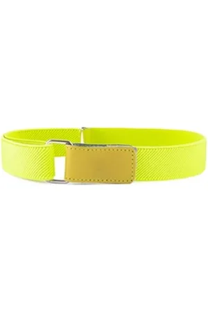 Ladeheid Stoffgürtel Kinder Gürtel Elastik-Gürtel 1-12 Jahre 34-90 cm P15 gelb 5-12 Jahre