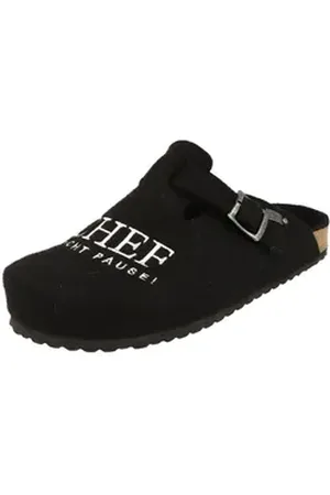 SUPERSOFT 511-078 Herren Komfort "Chef macht Pause" Filz Pantoffeln Hausschuh Schnalle schwarz 40 EU