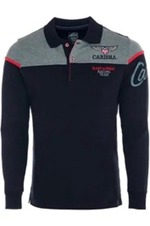 Carisma Poloshirt (1-tlg) mit Stickerei Rugby Team schwarz L