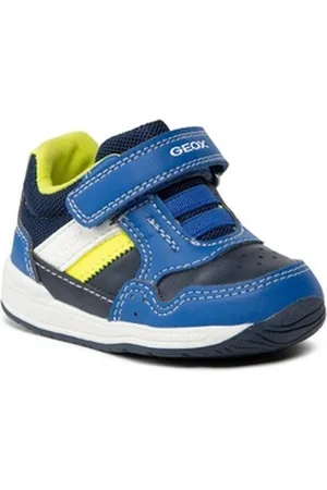 Geox Sneakers B Rishon B. A B250RA 0BC14 C4502 Blue/Fluo Green Sneaker blau 19 EU