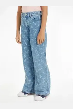 Tommy Hilfiger Bootcut-Jeans MABEL FLOWER DENIM Kinder bis 16 Jahre im 5-Pocket-Style blau 16