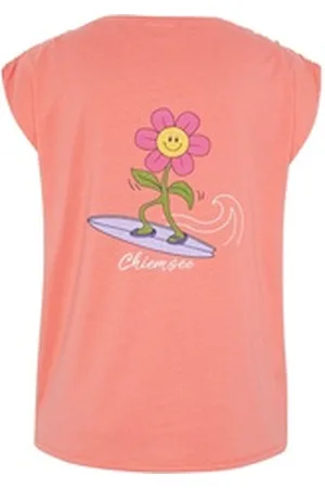 CHIEMSEE Spaghettitop Top mit Frontprint im Surf-Look 1 rosa S