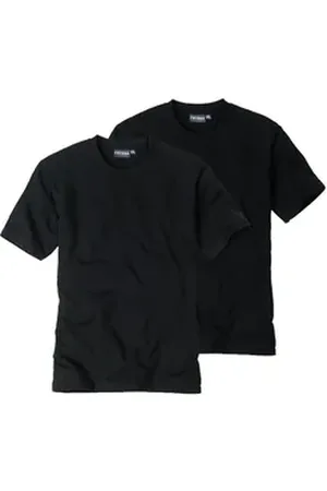 Ceceba Unterziehshirt T-Shirt (2-St) ohne Seitennaht schwarz M