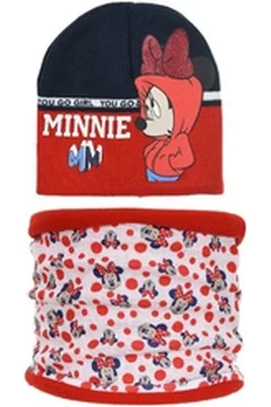 Disney Schlupfmütze Minnie Maus 2teiliges Set Kinder Herbst Wintermütze plus Loop Gr. 52 bis 54 blau 54
