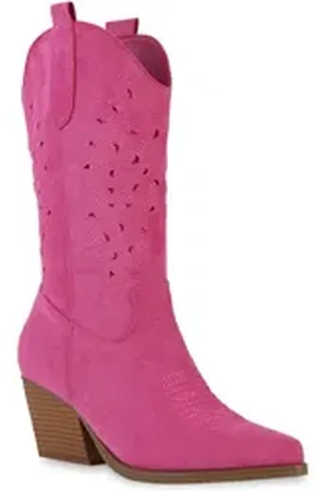 VAN HILL 840054 Cowboystiefel Bequeme Schuhe rosa 38 EU