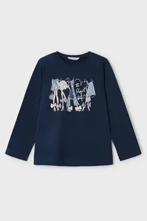 Mayoral Langarmshirt Langarmshirt mit Print Mädchen (407291) 110