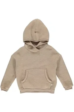 Green Cotton Kapuzensweatshirt Woll-Sweatshirt mit Kapuze braun 128