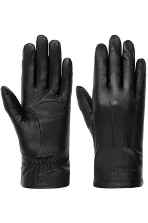 Seeberger Lederhandschuhe (1-St) Handschuhe mit Futter schwarz 6 HS