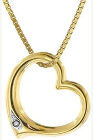 Acalee Kette mit Anhänger mit Diamant-Herz 333/8K Gold goldfarben 38 cm