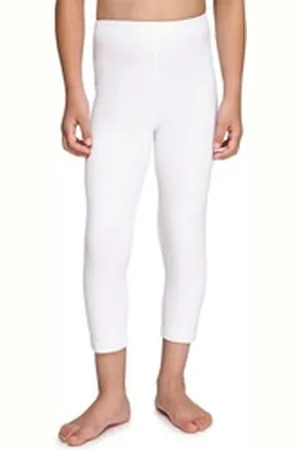 Merry Style Leggings Mädchen Caprihose 3/4 Hosen aus Baumwolle MS10-226 (1-tlg) bequem, elastischer Bund weiß 122
