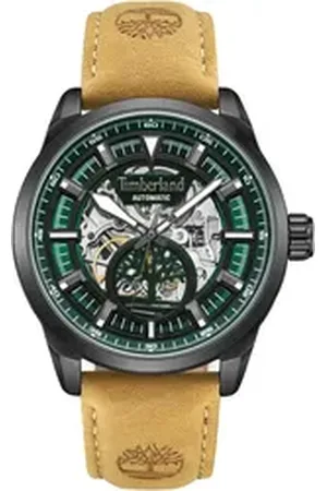 Timberland Automatikuhr HENNIKER AUTOMATIC TDWGE0055202, Armbanduhr, mechanische Uhr, Herrenuhr, mit skelettiertem Zifferblatt braun