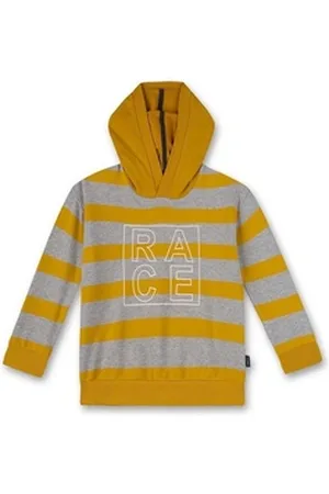 Sanetta Kapuzensweatshirt Kapuzensweatshirt Gelb geringelt (126185) 122
