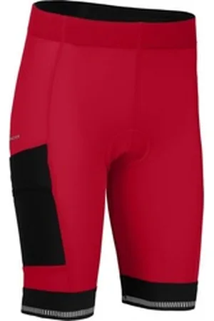 Bergson Fahrradhose SUNDRA COMFORT Bermuda (mit Sitzpolster) Damen Radshorts, bielastisch, tight, Normalgrößen, Kirsch rot rot 42