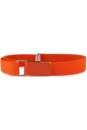 Ladeheid Stoffgürtel Kinder Gürtel Elastik-Gürtel 1-12 Jahre 34-90 cm P15 orange 0-2 Jahre