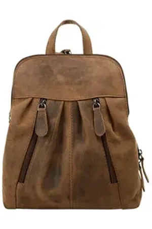 Bagan Cityrucksack, echt Leder braun
