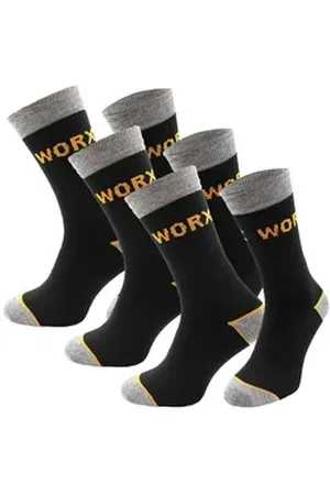 Chili Lifestyle Arbeitssocken WORX Herren Funktionssocken robust mit Polsterung schwarz (Multipack, 3-Paar, ein Design) verstärkt, atmungsaktiv gelb|grau|schwarz 39-42