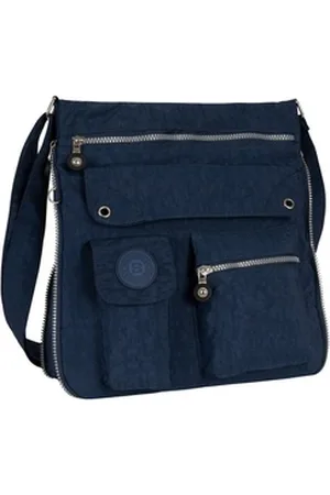 Bag Street Umhängetasche Damentasche Umhängetasche Handtasche Schultertasche Schwarz Blau, als Schultertasche, Umhängetasche tragbar blau