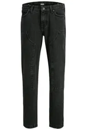 JACK&JONES JUNIOR Jack & Jones Junior Relax-fit-Jeans Kinder Jungen Jeans Schwarz JJICHRIS JJICARPENTER 823 JNR 146