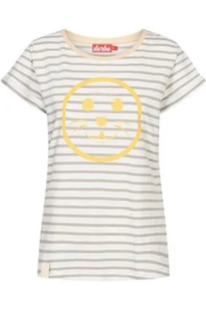 Derbe Print-Shirt Robsmile Damen T-Shirt (1-tlg) weiß M