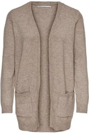 ONLY Cardigan Damen Strick-Jacke offen - OnlLesly Open Cardigan female Knt beige L