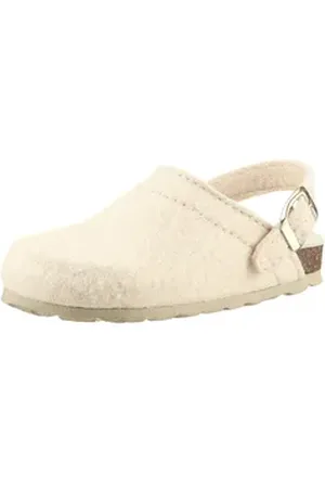 Kidsworld Hausschuh, Clog, Pantoffel, Homeslipper mit schwenkbarem Fersenriemchen beige 30 EU