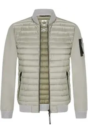 Milestone Hybridjacke MSEnergy Stepp-Bomber mit leicht tailliertem Schnitt beige|braun 50