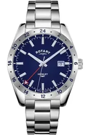 Rotary Quarzuhr GB05176/05 Henley GMT Herrenuhr 40mm 10ATM GB05176/05 Henley GMT Herrenuhr 40mm 10ATM