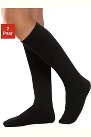 Lavana Thermostrümpfe (Packung, 2-Paar) für warme Füße schwarz 39-42