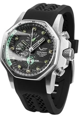 Vostok Quarzuhr Atomic Age Multifunktion Schwarz schwarz