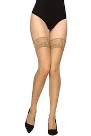 Merry Style Halterlose Strümpfe Damen transparent MS 200 15 DEN beige M-L