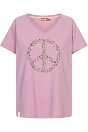 Derbe Print-Shirt Peace Damen T-Shirt (1-tlg) weiß L