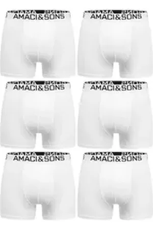 amaci Boxershorts WESTON 6er Pack Boxershorts (6er-Pack) Herren Baumwolle Männer Unterhose Unterwäsche schwarz XXL