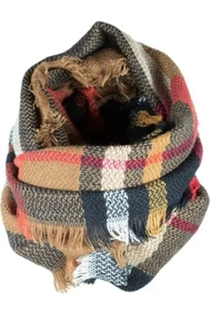 cosey Loop Bunter Schal (Loop-Schal), XL Größe in verschiedenen Farben beige