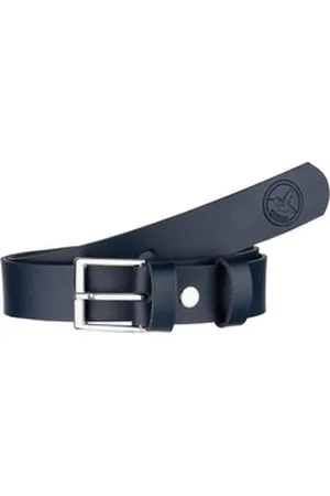 Ladeheid Ledergürtel Kinder Gürtel Ledergürtel 2,5 cm Breit K1D5 blau 70 cm