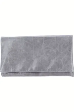 Abro+ Clutch Leather Athene grau M | 28.5 cm x 16 cm x 2.5 cm
