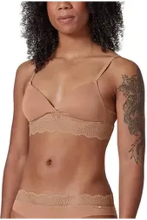 Skiny Soft-BH Soft BH mit herausnehmbare Pads Bamboo Lace (Stück, 1-tlg) nahtlos braun 42C-D