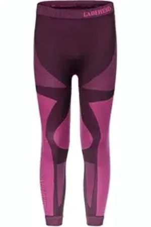 Ladeheid Funktionsunterhose Kinder Thermoaktive Lange Unterhose LASS0009 (1-St) rosa|schwarz 122-128