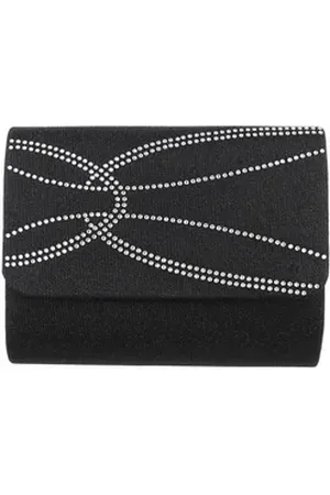 Ital-Design Schultertasche Sehr kleine, Damentasche clutch schultertasche mit strass in Schwarz schwarz
