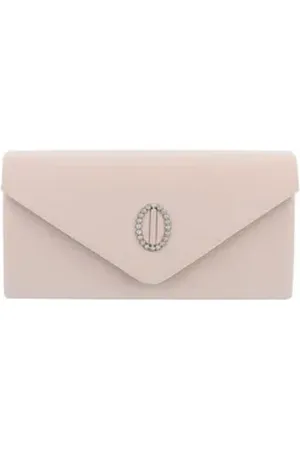 Ital-Design Schultertasche Kleine, Damentasche clutch schultertasche mit strass in Beige beige
