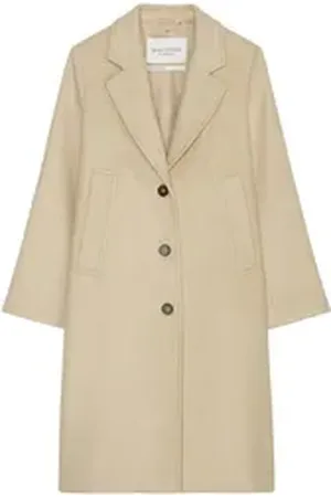 Marc O’ Polo Wollmantel Reversmantel beige 34