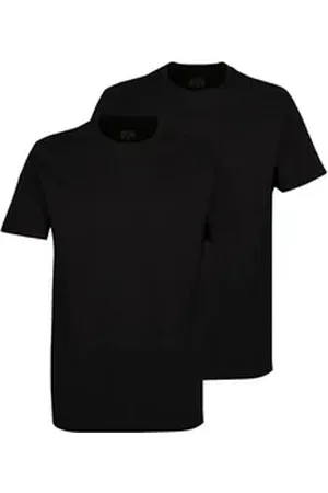 Ceceba T-Shirt Pure Cotton (2-tlg) Rundhalsausschnitt, kurzarm, uni, im 2er Pack schwarz 4XL
