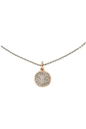 Jamelli Kette mit Anhänger 925 Silber zweifarbig Weißtopas weiß