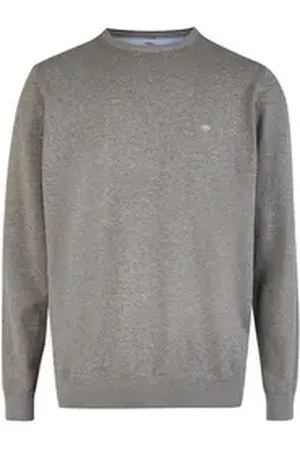 Fynch-Hatton Rundhalspullover grau 3XL