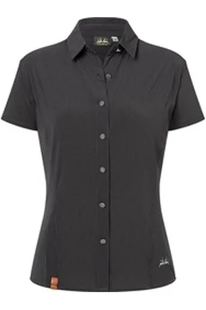 Wiesnkönig Outdoorbluse Kurzarmbluse Mädelegabel grau 44