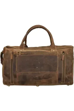 Greenburry Reisetasche Vintage, Leder braun