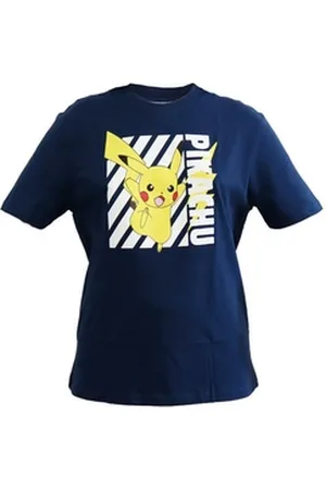 Nintendo POKÉMON Print-Shirt Pokemon Pikachu Herren Kurzarm T-Shirt Gr. XS bis XL blau S
