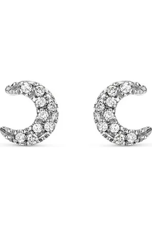 GUIA Paar Ohrstecker Damen-Ohrstecker 585er Weißgold 18 Diamant