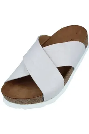Haflinger Bio Mio Sommer Sandale aus Leder Hausschuh Unisex Hausschuh weiß 42 EU