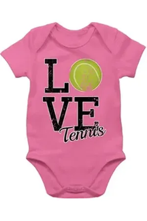 Shirtracer Shirtbody Love Tennis Sport & Bewegung Baby rosa 1/3 Monate