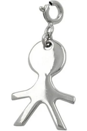 GALLAY Charm-Einhänger 19x13mm Charm Junge glänzend rhodiniert Silber 925 silberfarben